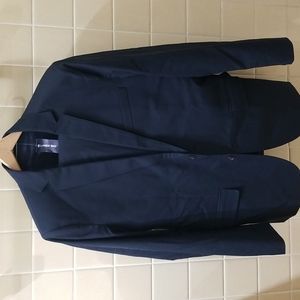 NWT Lands End Mens Suit Size 40R Pants 34 Navy Dark Blue Medium